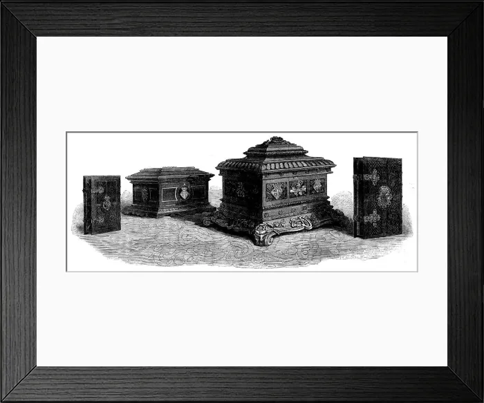 Framed Print : Wedding presents to Her Royal Highness Princess Alice... 1862. Creator: Unknown Framed Print : Wedding presents to Her Royal Highness Princess Alice... 1862. Creator: Unknown