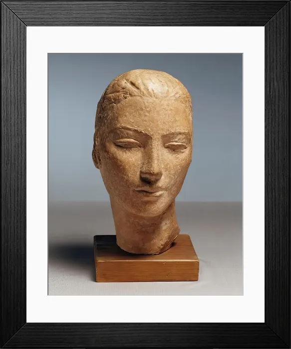 Framed Print : Woman's head, undated. (c1910s) Creator: Herbert Garbe Framed Print : Woman's head, undated. (c1910s) Creator: Herbert Garbe