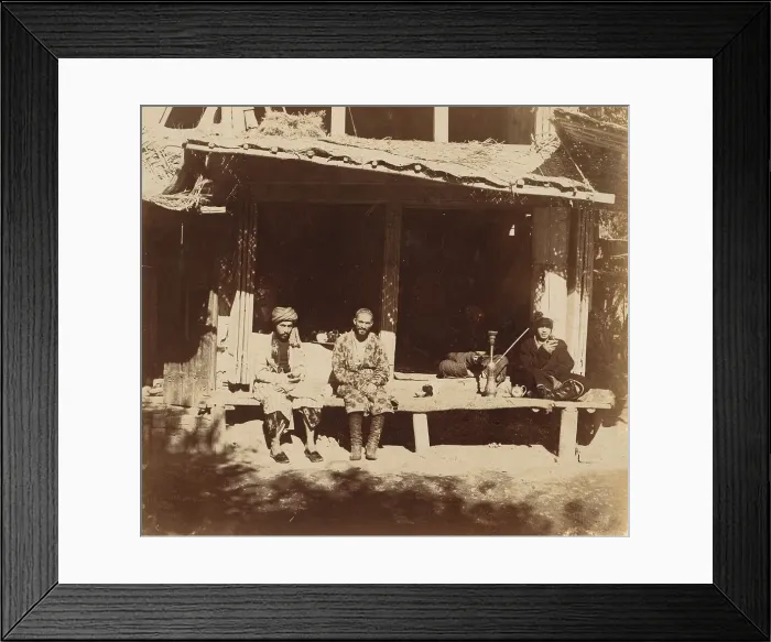 Framed Print : Tea room, Samarkand, between 1905 and 1915. Creator: Sergey Mikhaylovich Prokudin-Gorsky Framed Print : Tea room, Samarkand, between 1905 and 1915. Creator: Sergey Mikhaylovich Prokudin-Gorsky