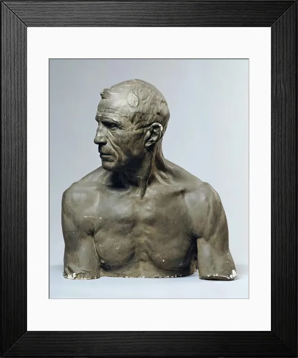 Framed Print : Male bust, 1910 / 1911. Creator: George Minne Framed Print : Male bust, 1910 / 1911. Creator: George Minne