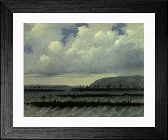 Framed Print : Right Side of the Gap in the Mountain Ridge of the Right Bank of the Irtysh by the River Ob... 1883 Creator: Pavel Mikhailovich Kosharov Framed Print : Right Side of the Gap in the Mountain Ridge of the Right Bank of the Irtysh by the River Ob... 1883 Creator: Pavel Mikhailovich Kosharov