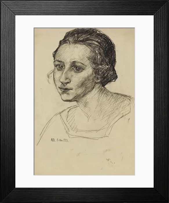 Framed Print : Portrait of a lady, 1923. Creator: Anny Dollschein Framed Print : Portrait of a lady, 1923. Creator: Anny Dollschein