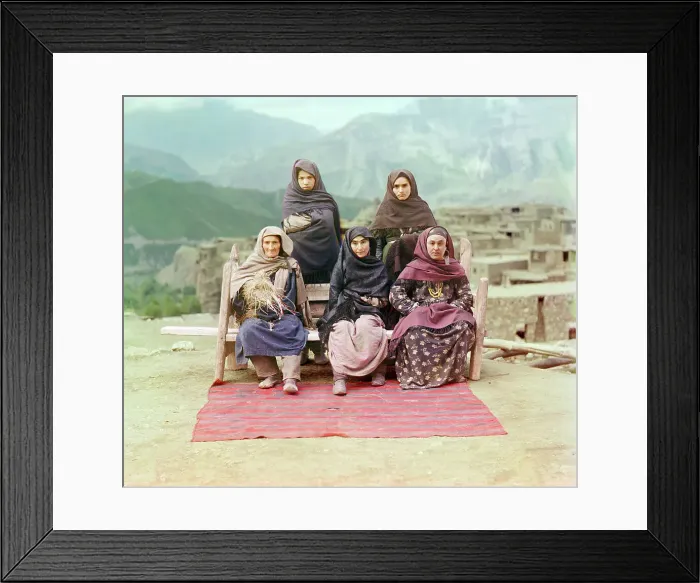Framed Print : Dagestani types, between 1905 and 1915. Creator: Sergey Mikhaylovich Prokudin-Gorsky Framed Print : Dagestani types, between 1905 and 1915. Creator: Sergey Mikhaylovich Prokudin-Gorsky