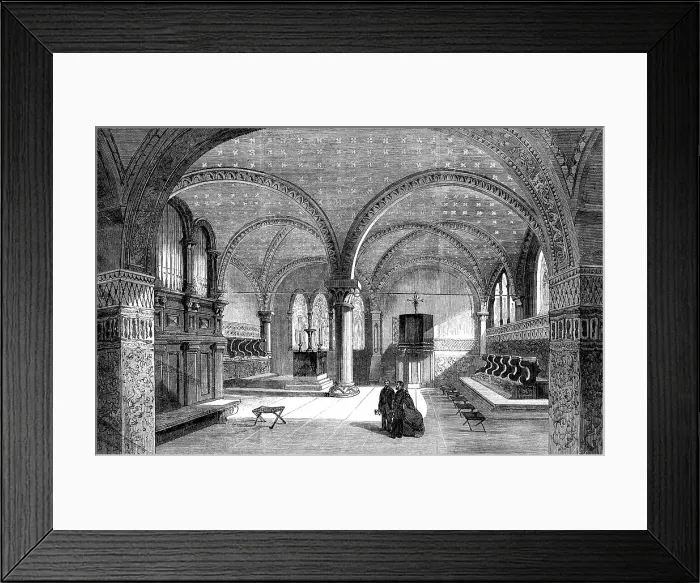 Framed Print : Luther's chapel at Wartburg Castle, 1862. Creator: Unknown Framed Print : Luther's chapel at Wartburg Castle, 1862. Creator: Unknown