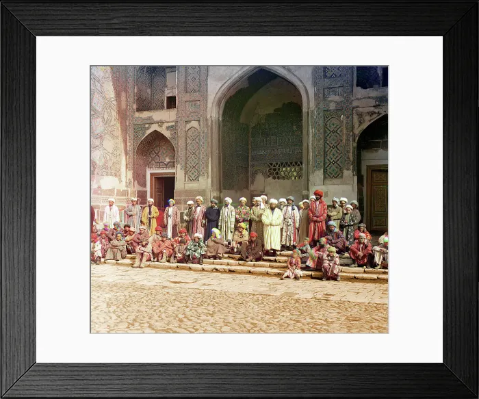 Framed Print : On the Registan, Samarkand, between 1905 and 1915. Creator: Sergey Mikhaylovich Prokudin-Gorsky Framed Print : On the Registan, Samarkand, between 1905 and 1915. Creator: Sergey Mikhaylovich Prokudin-Gorsky