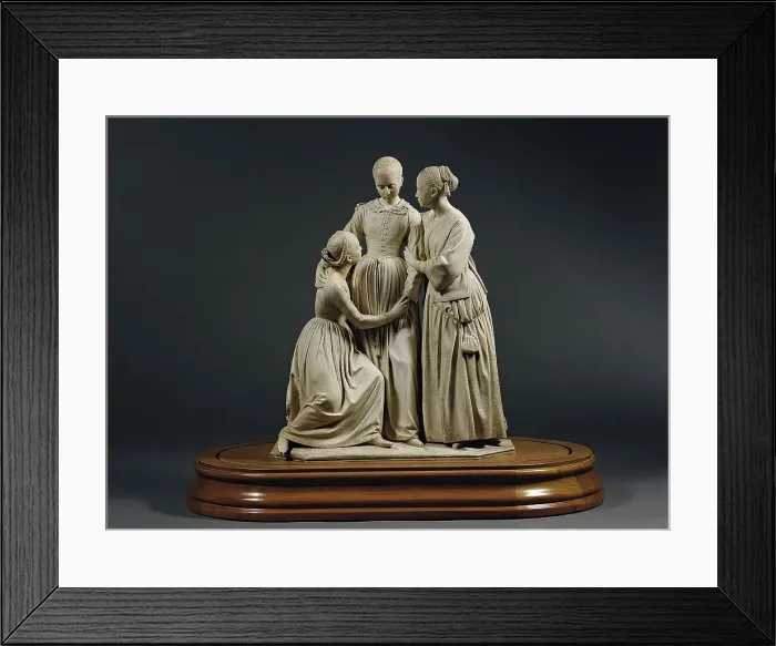Framed Print : Heartbreak (The three daughters of Julius Schnorr von Carolsfeld), 1846. Creator: Hanns Gasser Framed Print : Heartbreak (The three daughters of Julius Schnorr von Carolsfeld), 1846. Creator: Hanns Gasser