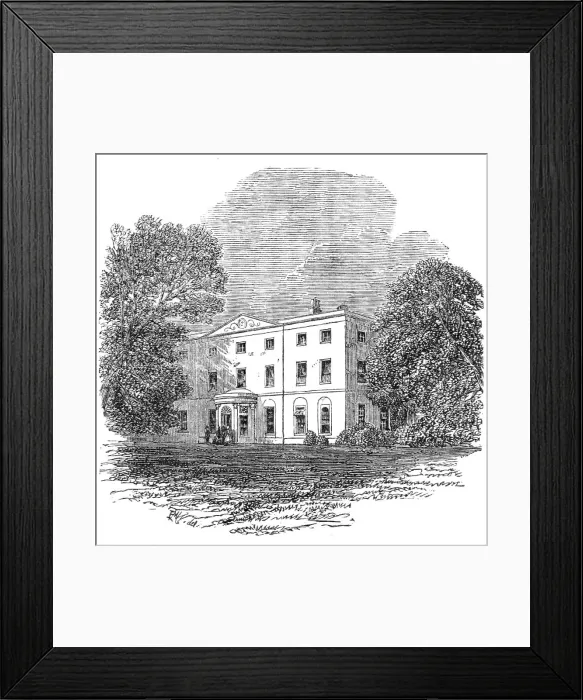 Framed Print : Melrose Hall, 1862. Creator: Unknown Framed Print : Melrose Hall, 1862. Creator: Unknown
