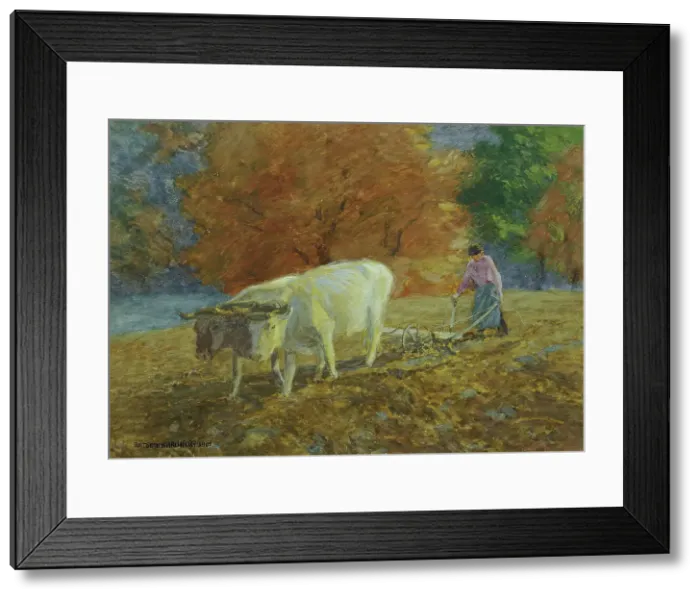 Framed Print : Autumn, 1905. Creator: Anton Hans Karlinsky Framed Print : Autumn, 1905. Creator: Anton Hans Karlinsky