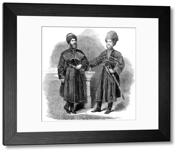 Framed Print : The Circassian envoys to England, 1862. Creator: Unknown Framed Print : The Circassian envoys to England, 1862. Creator: Unknown