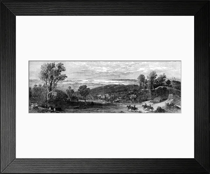 Framed Print : The Firth of the Thames, Waitemata, and Tamaki, and Gulf of Hauraki, Auckland, New Zealand... 1862. Creator: Unknown Framed Print : The Firth of the Thames, Waitemata, and Tamaki, and Gulf of Hauraki, Auckland, New Zealand... 1862. Creator: Unknown