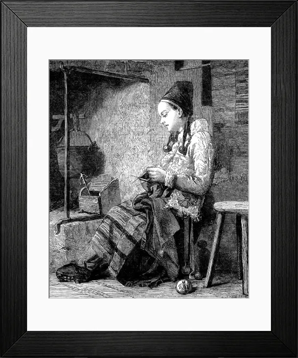 Framed Print : The International Exhibition - Girl of the Parish of Rattvik, in Decarlia, by the Fireside'...1862 Creator: W Thomas. The International Exhibition - Girl of the Parish of Rattvik, in Decarlia, by the Fireside'...1862 Creator: W Thomas Framed Print : The International Exhibition - Girl of the Parish of Rattvik, in Decarlia, by the Fireside'...1862 Creator: W Thomas. The International Exhibition - Girl of the Parish of Rattvik, in Decarlia, by the Fireside'...1862 Creator: W Thomas