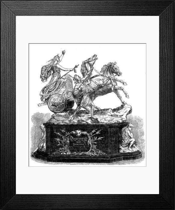 Framed Print : The Doncaster Cup, 1862. Creator: Unknown Framed Print : The Doncaster Cup, 1862. Creator: Unknown