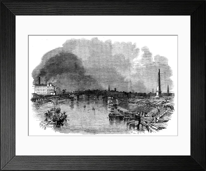 Framed Print : The annual regatta of the Clydesdale Amateur Rowing Club, recently held at Glasgow, 1862. Creator: Unknown Framed Print : The annual regatta of the Clydesdale Amateur Rowing Club, recently held at Glasgow, 1862. Creator: Unknown