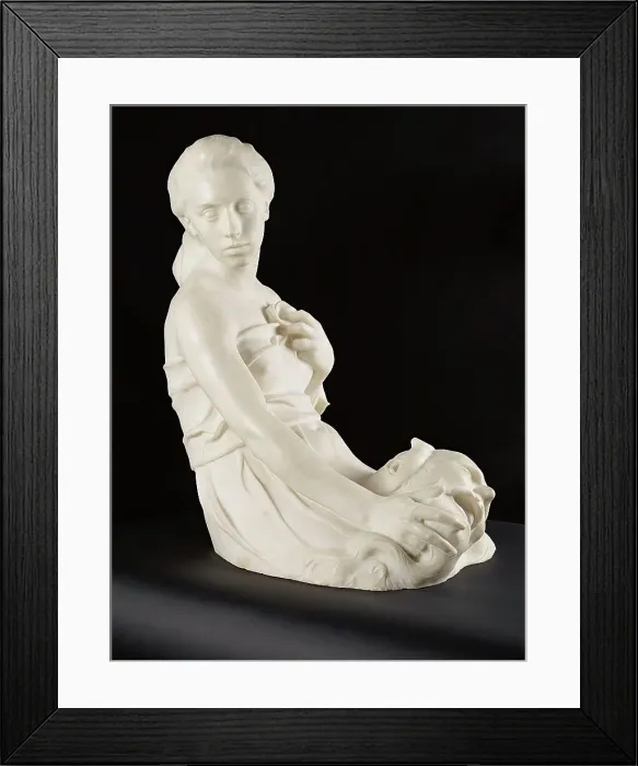 Framed Print : Judith with the head of Holofernes, 1898. Creator: Hermann Hahn Framed Print : Judith with the head of Holofernes, 1898. Creator: Hermann Hahn
