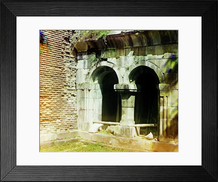 Framed Print : Entrance into the Timotis-Ubanskii Monastery... between 1905-1915. Creator: Sergey Mikhaylovich Prokudin-Gorsky Framed Print : Entrance into the Timotis-Ubanskii Monastery... between 1905-1915. Creator: Sergey Mikhaylovich Prokudin-Gorsky