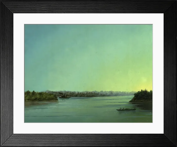 Framed Print : Mouth of the River Tomi, to the Right Towards the East - Ob, 1883. Creator: Pavel Mikhailovich Kosharov Framed Print : Mouth of the River Tomi, to the Right Towards the East - Ob, 1883. Creator: Pavel Mikhailovich Kosharov