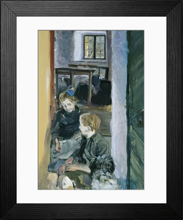 Framed Print : Children's study, around 1912 / 1913. Creator: Carl Fahringer Framed Print : Children's study, around 1912 / 1913. Creator: Carl Fahringer