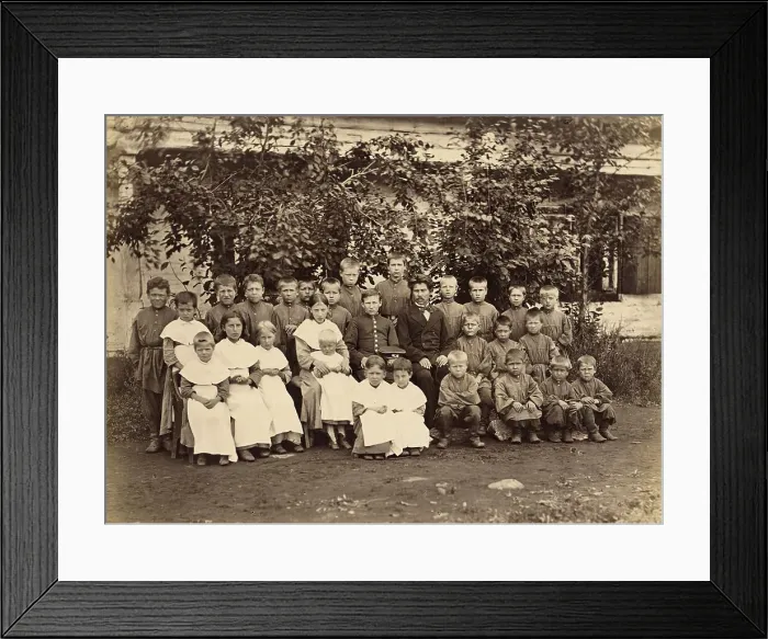 Framed Print : Children at the Kara Orphanage, 1891. Creator: Aleksei Kuznetsov Framed Print : Children at the Kara Orphanage, 1891. Creator: Aleksei Kuznetsov