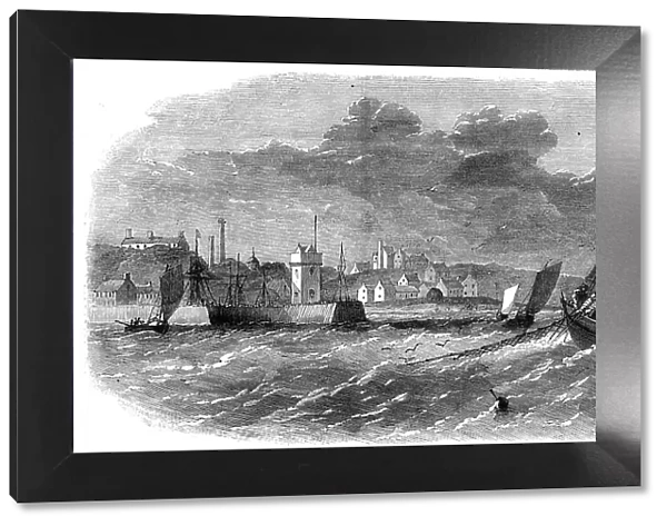 White-fish fisheries: fishing boats off Dysart, 1862. Creator: Unknown