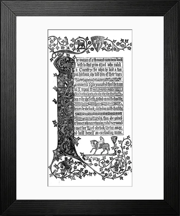 Framed Print : The International Exhibition: The Lady Godiva Ribbon, by J. Ratliff and Son, of Coventry, 1862. Creator: Unknown