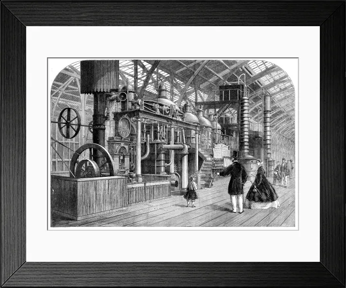 Framed Print : The International Exhibition: sugar-refining apparatus of Messrs. Caile and Co. of Paris, 1862. Creator: Unknown Framed Print : The International Exhibition: sugar-refining apparatus of Messrs. Caile and Co. of Paris, 1862. Creator: Unknown