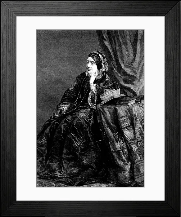 Framed Print : Mrs. Lucy Anderson, the eminent pianist, 1862. Creator: Unknown Framed Print : Mrs. Lucy Anderson, the eminent pianist, 1862. Creator: Unknown