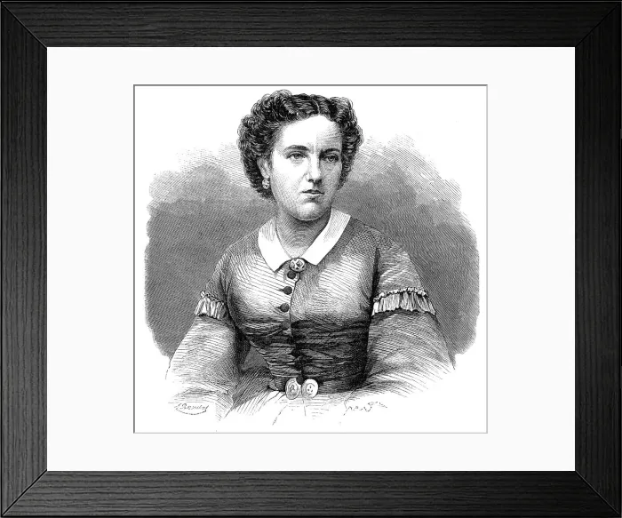 Framed Print : Mdlle. Trebelli, of Her Majesty's Theatre, 1862. Creator: Unknown Framed Print : Mdlle. Trebelli, of Her Majesty's Theatre, 1862. Creator: Unknown