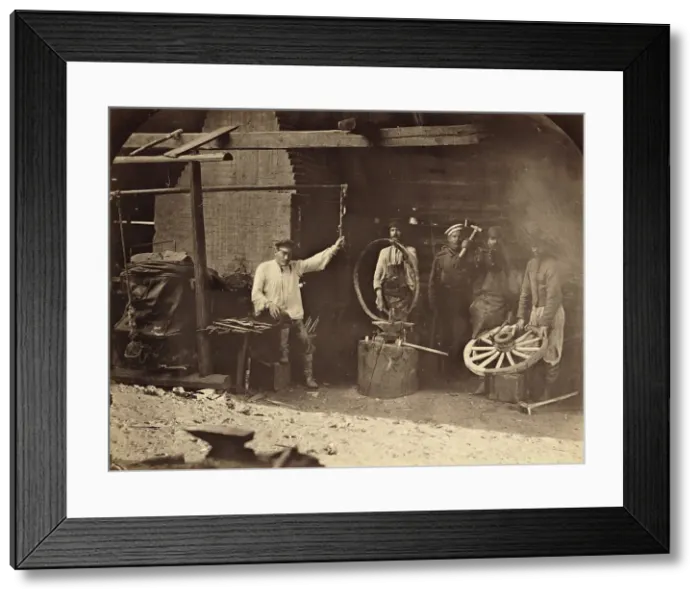 Framed Print : Hard Labor Convicts Working in the Blacksmith's Shop, 1891. Creator: Aleksei Kuznetsov Framed Print : Hard Labor Convicts Working in the Blacksmith's Shop, 1891. Creator: Aleksei Kuznetsov