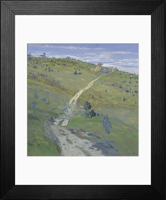 Framed Print : Mountain path in the Beskids, 1902. Creator: Hugo Baar Framed Print : Mountain path in the Beskids, 1902. Creator: Hugo Baar