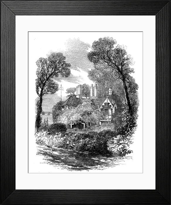 Framed Print : The lodge by the sea, St. Clare, 1862. Creator: Unknown Framed Print : The lodge by the sea, St. Clare, 1862. Creator: Unknown