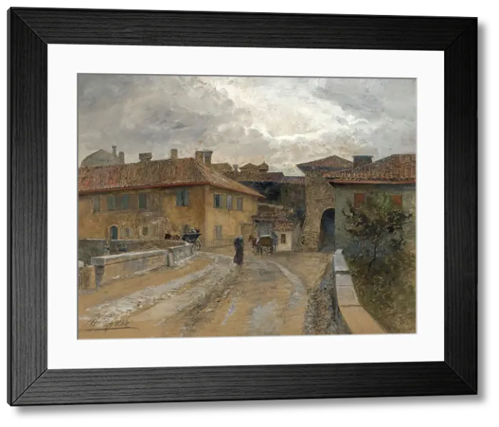 Framed Print : Duino, 1901. Creator: Marie Egner Framed Print : Duino, 1901. Creator: Marie Egner