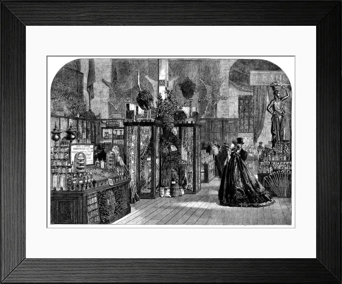 Framed Print : The International Exhibition: the Algerian Court... 1862. Creator: Unknown Framed Print : The International Exhibition: the Algerian Court... 1862. Creator: Unknown