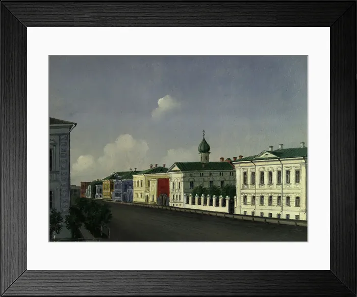 Framed Print : View of Dukhovskaya street, 1880-1897. Creator: Pavel Mikhailovich Kosharov Framed Print : View of Dukhovskaya street, 1880-1897. Creator: Pavel Mikhailovich Kosharov