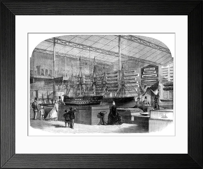 Framed Print : The International Exhibition: the Admiralty Department of the Naval Court, 1862. Creator: Smyth Framed Print : The International Exhibition: the Admiralty Department of the Naval Court, 1862. Creator: Smyth