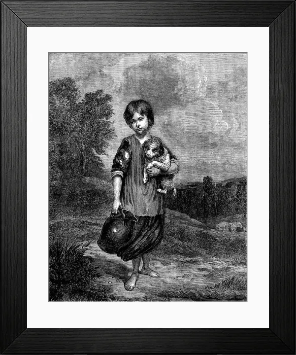 Framed Print : The International Exhibition: A Girl with a Pitcher, by T. Gainsborough, 1862. Creator: E. Skill. The International Exhibition: A Girl with a Pitcher, by T. Gainsborough, 1862. Creator: E. Skill Framed Print : The International Exhibition: A Girl with a Pitcher, by T. Gainsborough, 1862. Creator: E. Skill. The International Exhibition: A Girl with a Pitcher, by T. Gainsborough, 1862. Creator: E. Skill