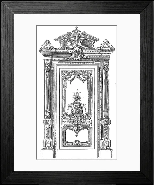 Framed Print : The International Exhibition: ornamental door by White and Parlby of Great Marlborough-street, 1862. Creator: Unknown Framed Print : The International Exhibition: ornamental door by White and Parlby of Great Marlborough-street, 1862. Creator: Unknown