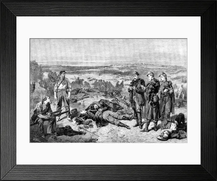Framed Print : The International Exhibition: The Two Friends - Sebastopol, 1855, by J. L. H. Bellange... 1862. Creator: W Thomas. The International Exhibition: The Two Friends - Sebastopol, 1855, by J. L. H. Bellange... 1862. Creator: W Thomas Framed Print : The International Exhibition: The Two Friends - Sebastopol, 1855, by J. L. H. Bellange... 1862. Creator: W Thomas. The International Exhibition: The Two Friends - Sebastopol, 1855, by J. L. H. Bellange... 1862. Creator: W Thomas