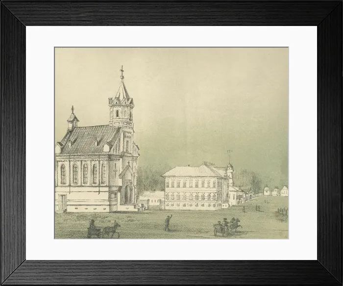 Framed Print : Lutheran Church and Offices, 1871. Creators: M Kolosov, J Rogulin Framed Print : Lutheran Church and Offices, 1871. Creators: M Kolosov, J Rogulin