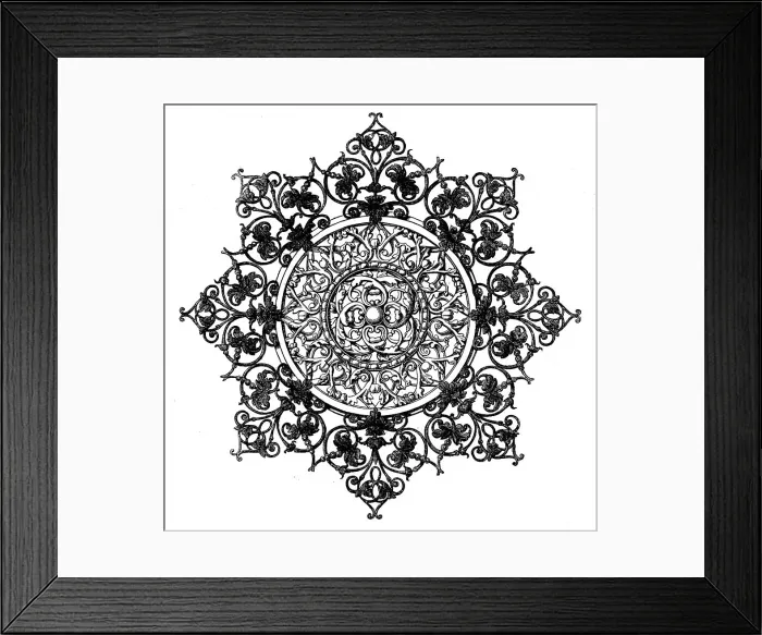 Framed Print : The International Exhibition: ornamental centrepiece by George Jackson and Sons... 1862. Creator: Unknown Framed Print : The International Exhibition: ornamental centrepiece by George Jackson and Sons... 1862. Creator: Unknown