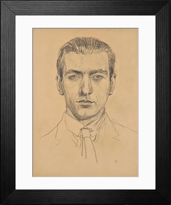 Framed Print : Portrait of Franz Barwig the Younger, around 1921. Creator: Franz Barwig the Elder Framed Print : Portrait of Franz Barwig the Younger, around 1921. Creator: Franz Barwig the Elder