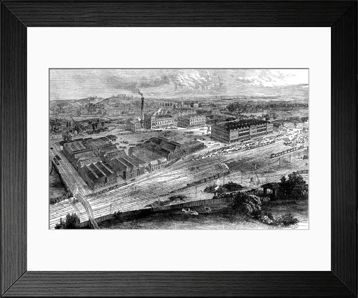 Framed Print : Messrs. Allsopp and Sons pale-ale brewery at Burton-on-Trent, 1862. Creator: Unknown Framed Print : Messrs. Allsopp and Sons pale-ale brewery at Burton-on-Trent, 1862. Creator: Unknown