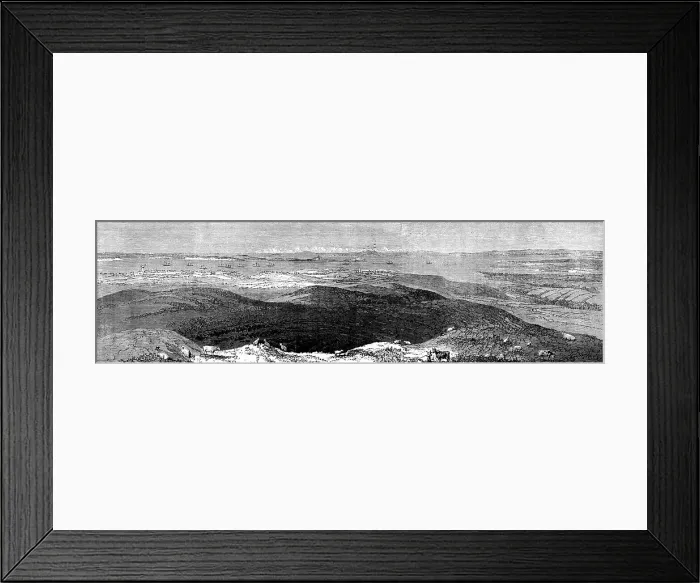 Framed Print : View of Auckland, from the crater of Mount Eden... 1862. Creator: Unknown Framed Print : View of Auckland, from the crater of Mount Eden... 1862. Creator: Unknown