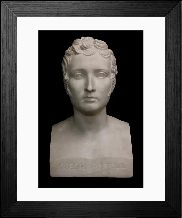Framed Print : The painter Joseph Rebel, 1834. Creator: Johann Nepomuk Schaller Framed Print : The painter Joseph Rebel, 1834. Creator: Johann Nepomuk Schaller