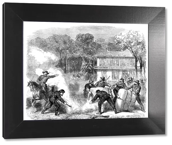 The Civil War in America: cottonburners, from a sketch by our special artist, 1862. Creator: Unknown