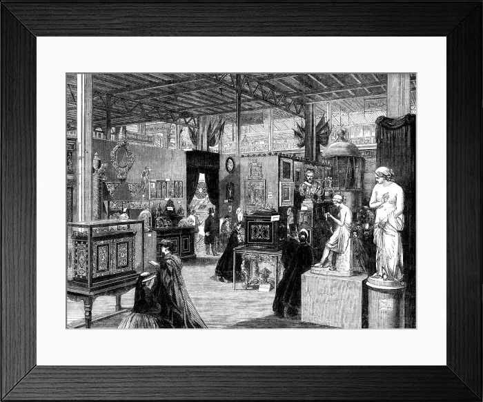 Framed Print : The International Exhibition: the Italian Court... 1862. Creator: Unknown Framed Print : The International Exhibition: the Italian Court... 1862. Creator: Unknown