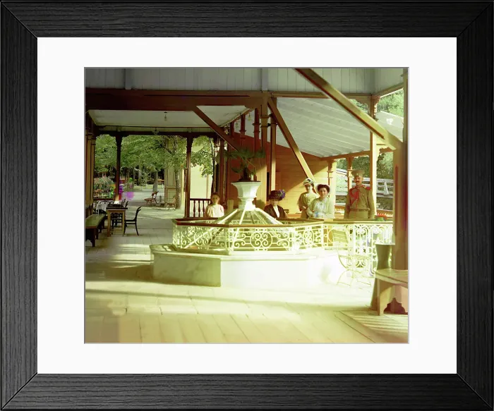 Framed Print : Ekaterininsky spring, Borzhom, between 1905 and 1915. Creator: Sergey Mikhaylovich Prokudin-Gorsky Framed Print : Ekaterininsky spring, Borzhom, between 1905 and 1915. Creator: Sergey Mikhaylovich Prokudin-Gorsky