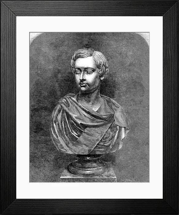 Framed Print : The International Exhibition: marble bust of His Royal Highness the Prince of Wales... 1862. Creator: Robert Paterson Framed Print : The International Exhibition: marble bust of His Royal Highness the Prince of Wales... 1862. Creator: Robert Paterson