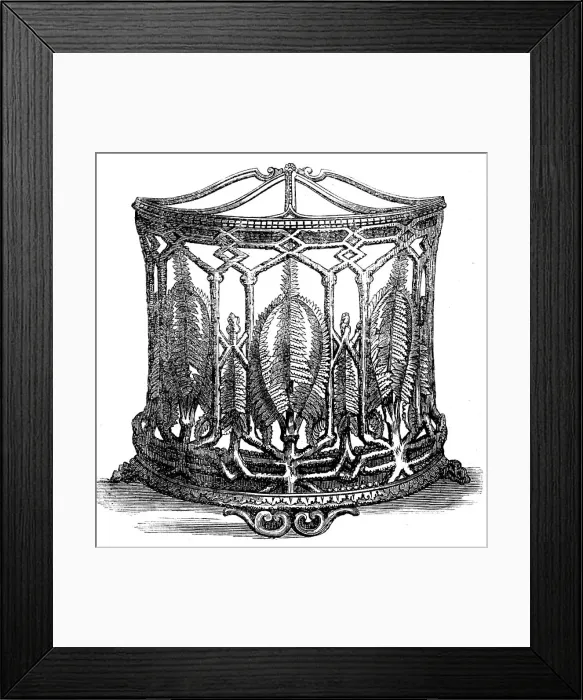 Framed Print : The International Exhibition: umbrella-stand in the Court of the Coalbrookdale Company, 1862. Creator: Unknown Framed Print : The International Exhibition: umbrella-stand in the Court of the Coalbrookdale Company, 1862. Creator: Unknown