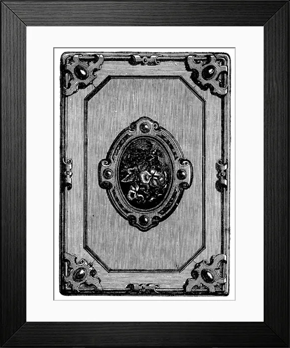 Framed Print : The International Exhibition: album cover by F. Theyer... 1862. Creator: Unknown Framed Print : The International Exhibition: album cover by F. Theyer... 1862. Creator: Unknown