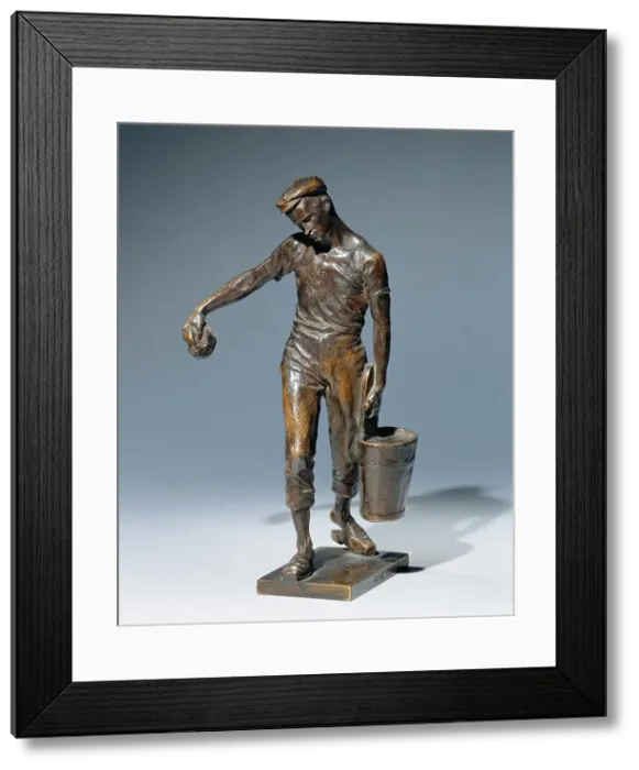 Framed Print : Water carrier, 1909. Creator: Franz Seifert Framed Print : Water carrier, 1909. Creator: Franz Seifert